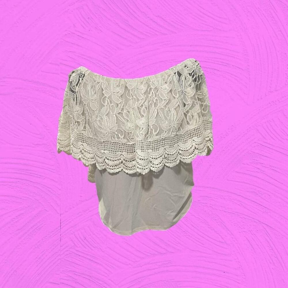 Tempted Brand Off The Shoulder Crop Top